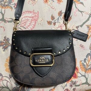 Coach Black and Brown Crossbody Bag